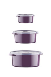 Hermia Set de 12 Cajas de Almacenaje Morado